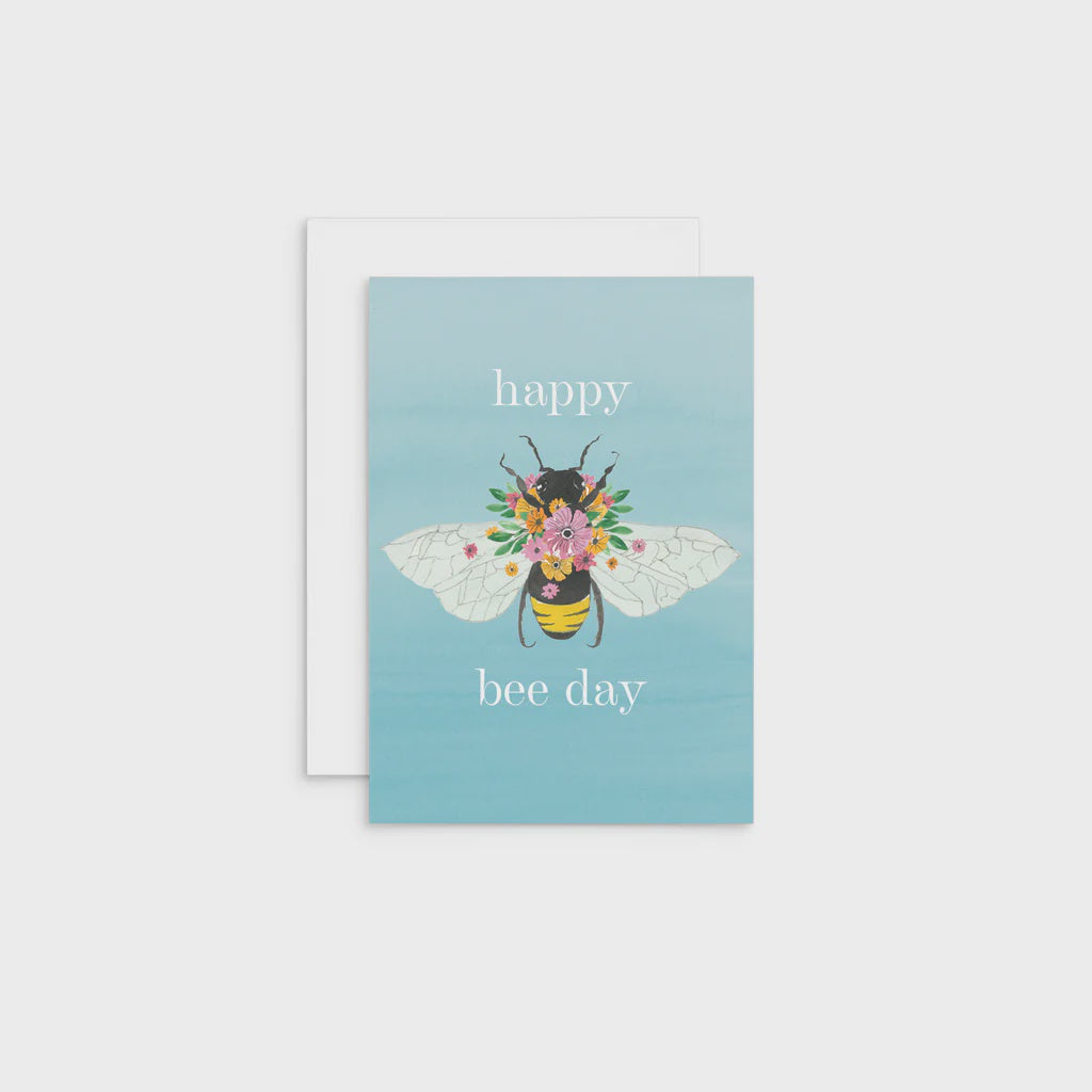 Happy Bee Day - Bee Mini Card | Affirmations