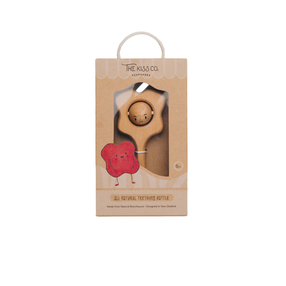 Pēpi Kiss - All Natural Teething Rattle | The Kiss Co