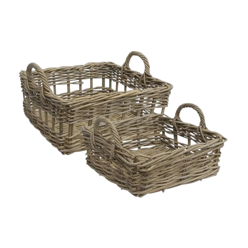 Grove Square Storage Baskets (SET 2) | French Country