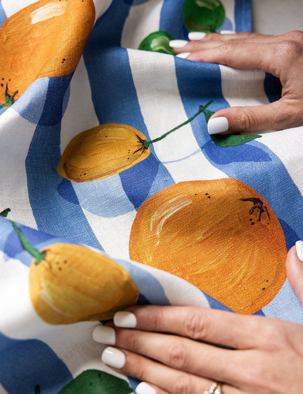 Citrus 100% Linen Tea Towel | Bespoke Letterpress