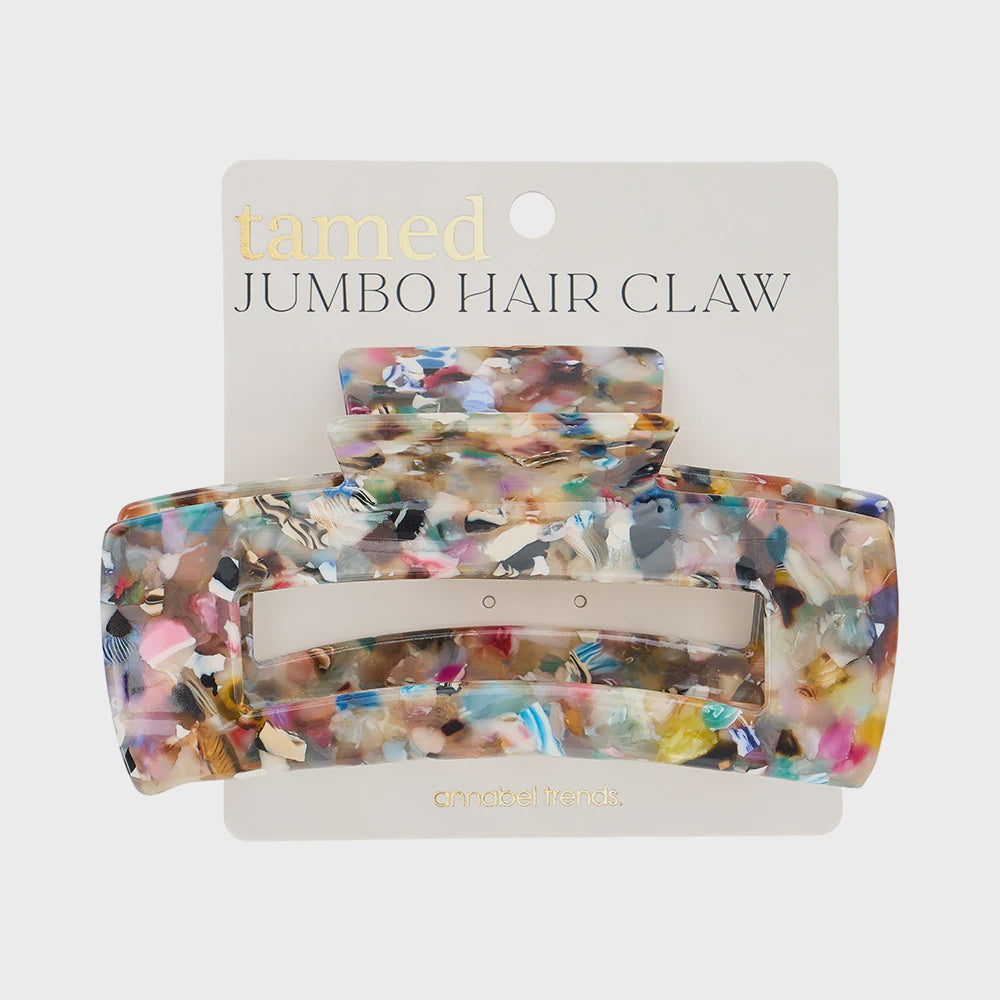 Jumbo Tamed Hair Claw - Gemstone | Annabel Trends
