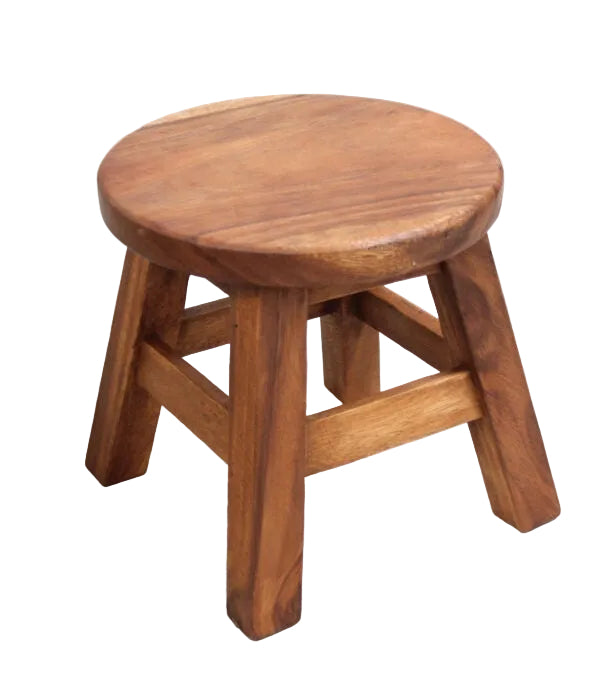 Wooden Stool - Small Round | Barron Imports