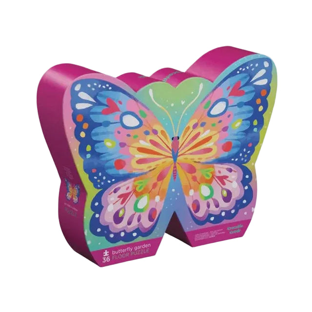 36pc Foil Puzzle - Butterfly Garden | Crocodile Creek