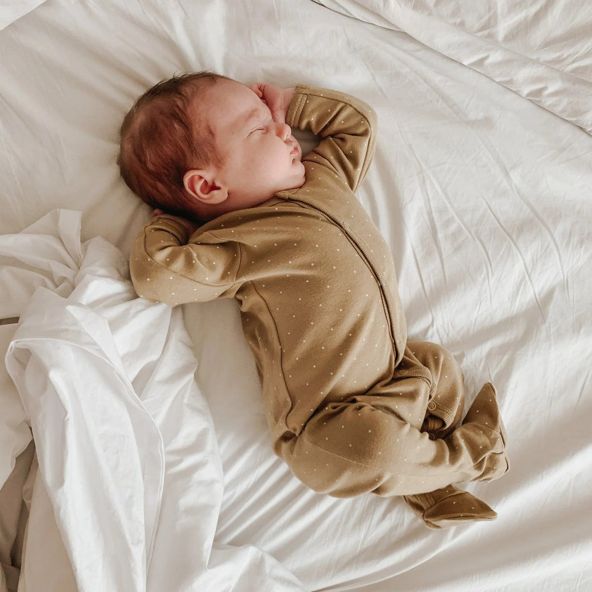 Organic Cotton Onepiece - Fern Tiny Dot | Jamie Kay