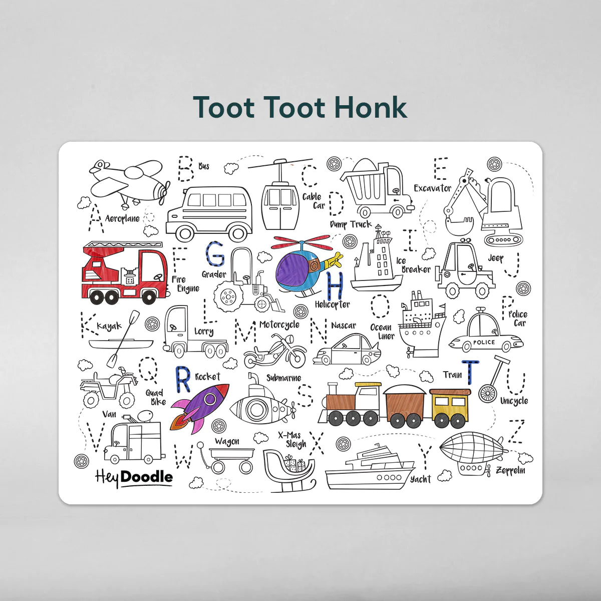 Toot Toot Honk Playmat (Large) | Hey Doodle