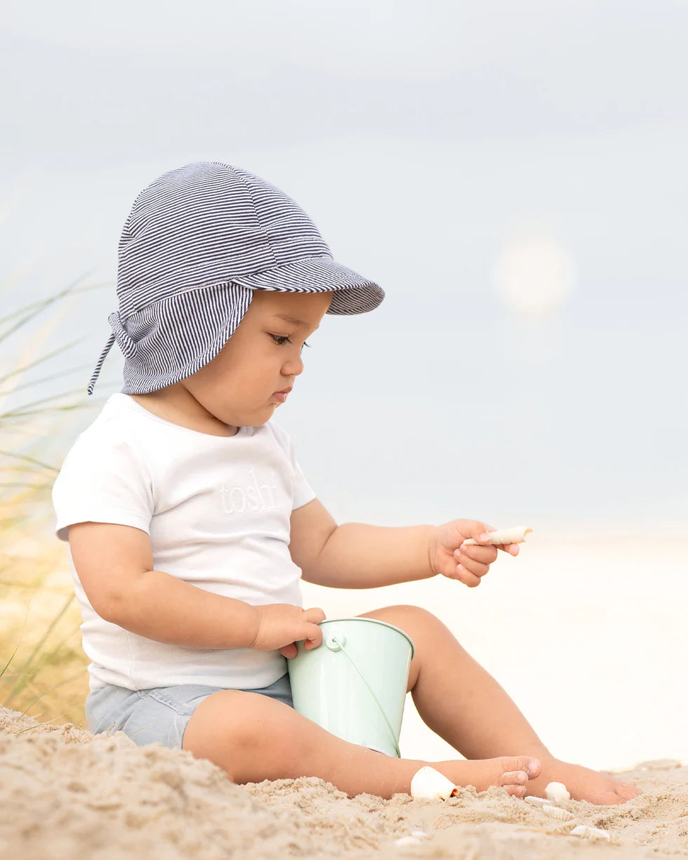 Flap Cap Baby - Periwinkle | Toshi