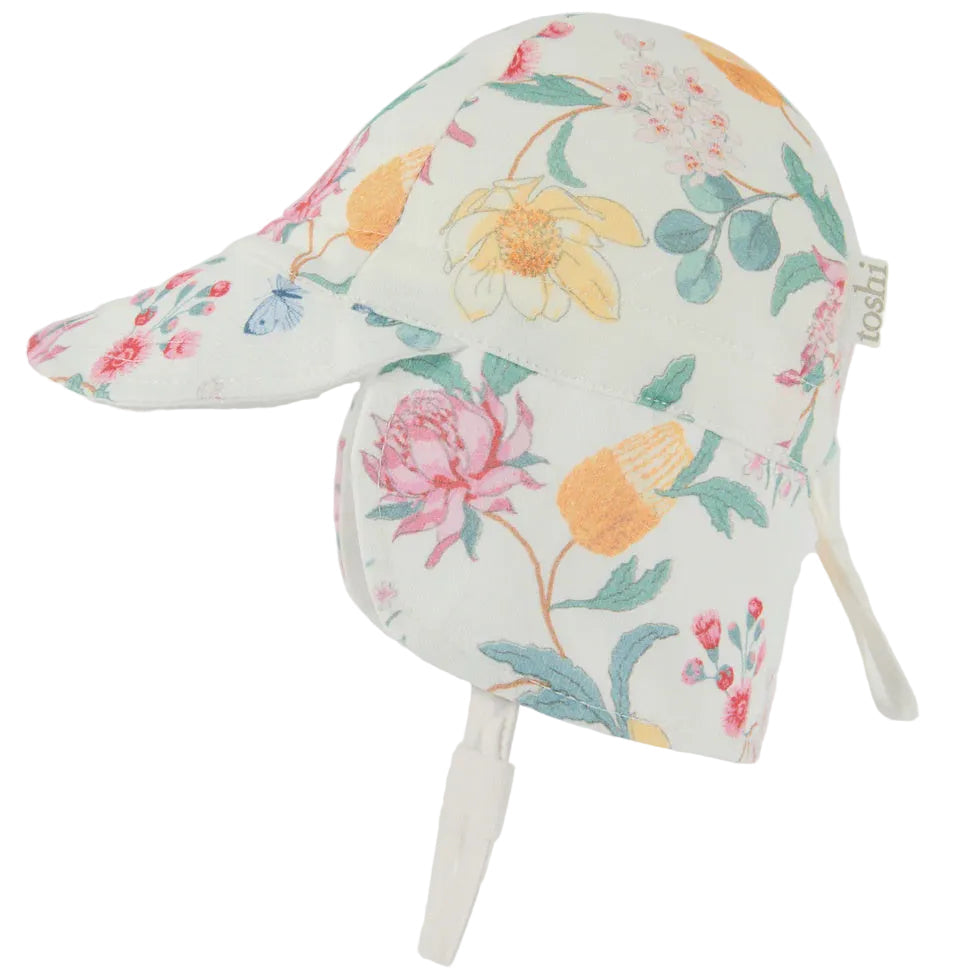 Flap Cap Down Under- Waratah Dawn | Toshi
