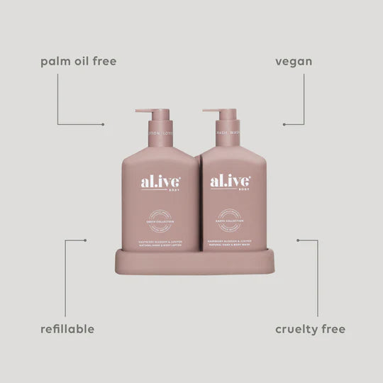 Wash & Lotion Duo - Raspberry Blossom & Juniper | Al.ive