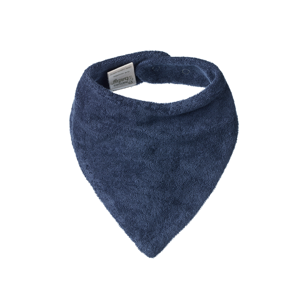 TRIANGLE BIB TERRY - Vintage Indigo | Nature Baby