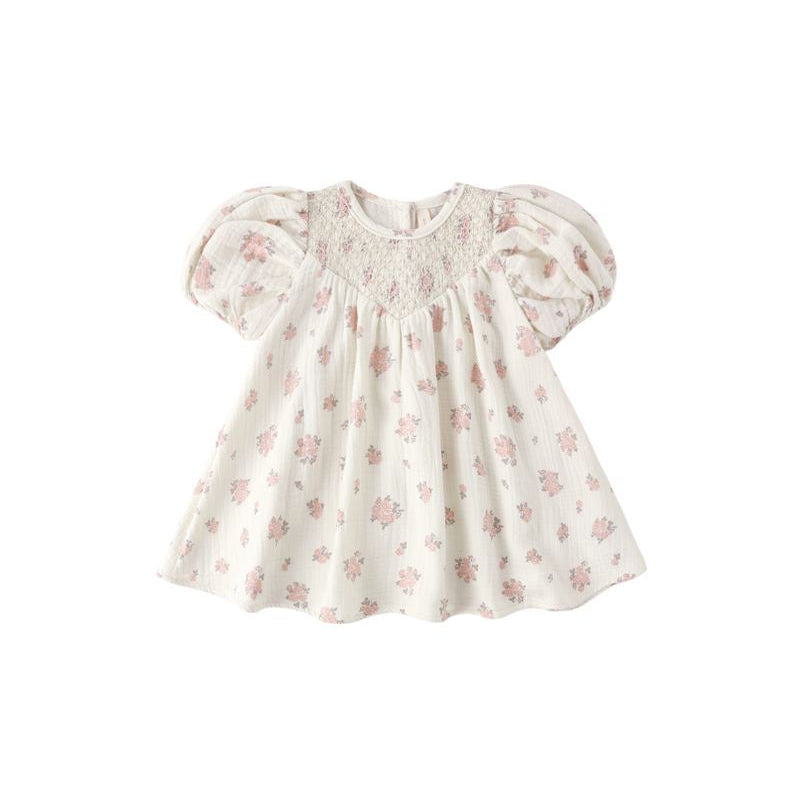 Carina Dress - Garden Rose - Ivory | Quincy Mae