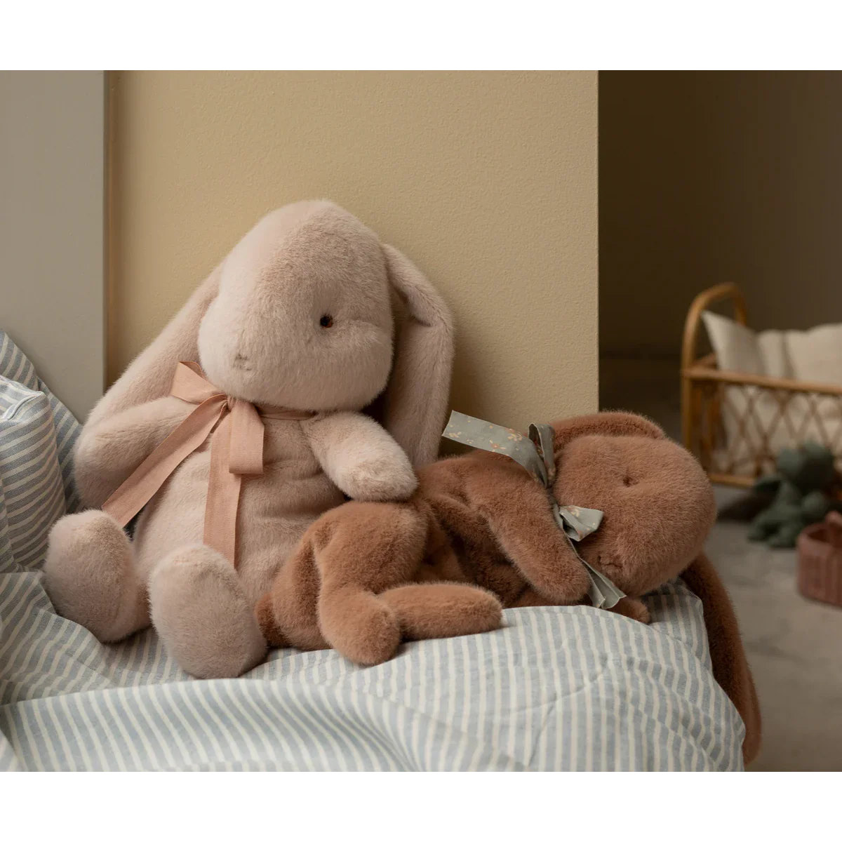 Sleeping Bunny Plush Small - Brown | Maileg