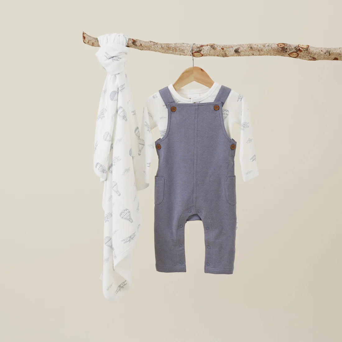Dark Chambray Overalls | Aster & Oak