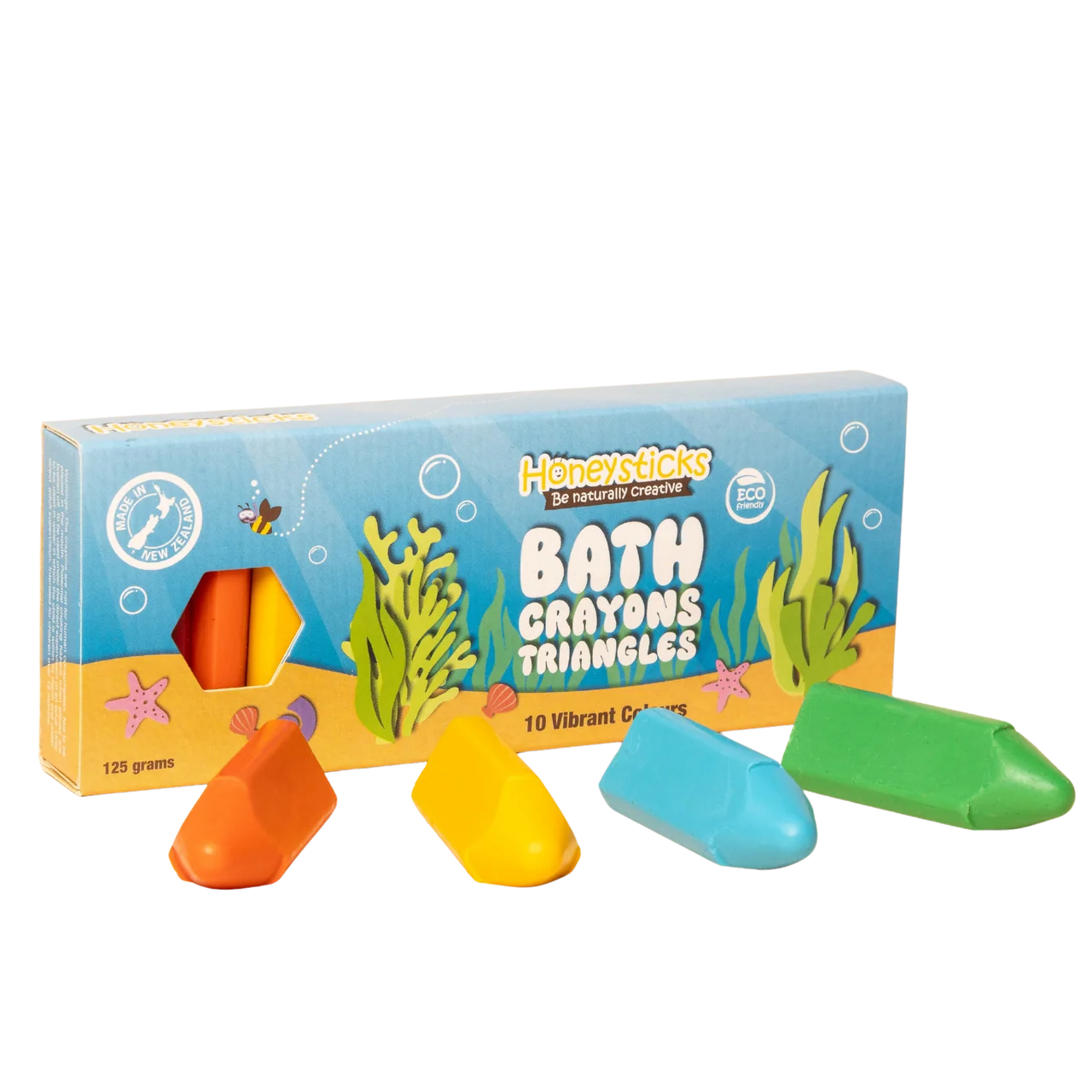 Bath Crayon Triangles 10pk | Honeysticks