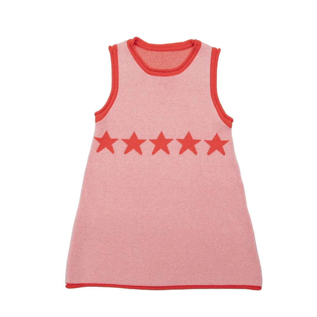 Stars Align Dress - Pink + Red | Sunday Siblings