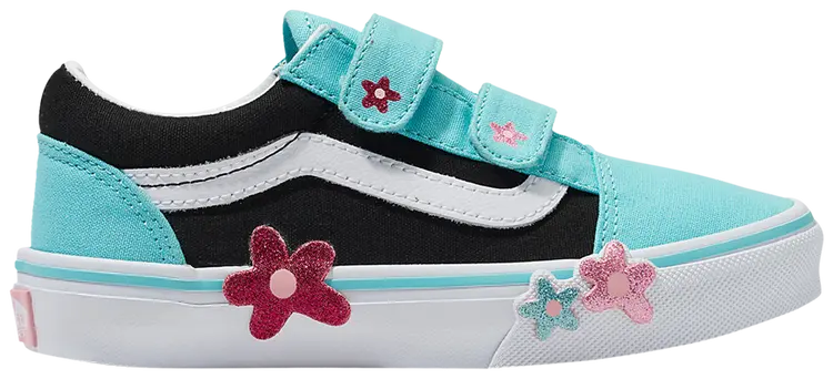 YOUTH - OLD SKOOL V FLOWER GLITTER FLOWER POWER MULTI/TRUE WHITE | Vans