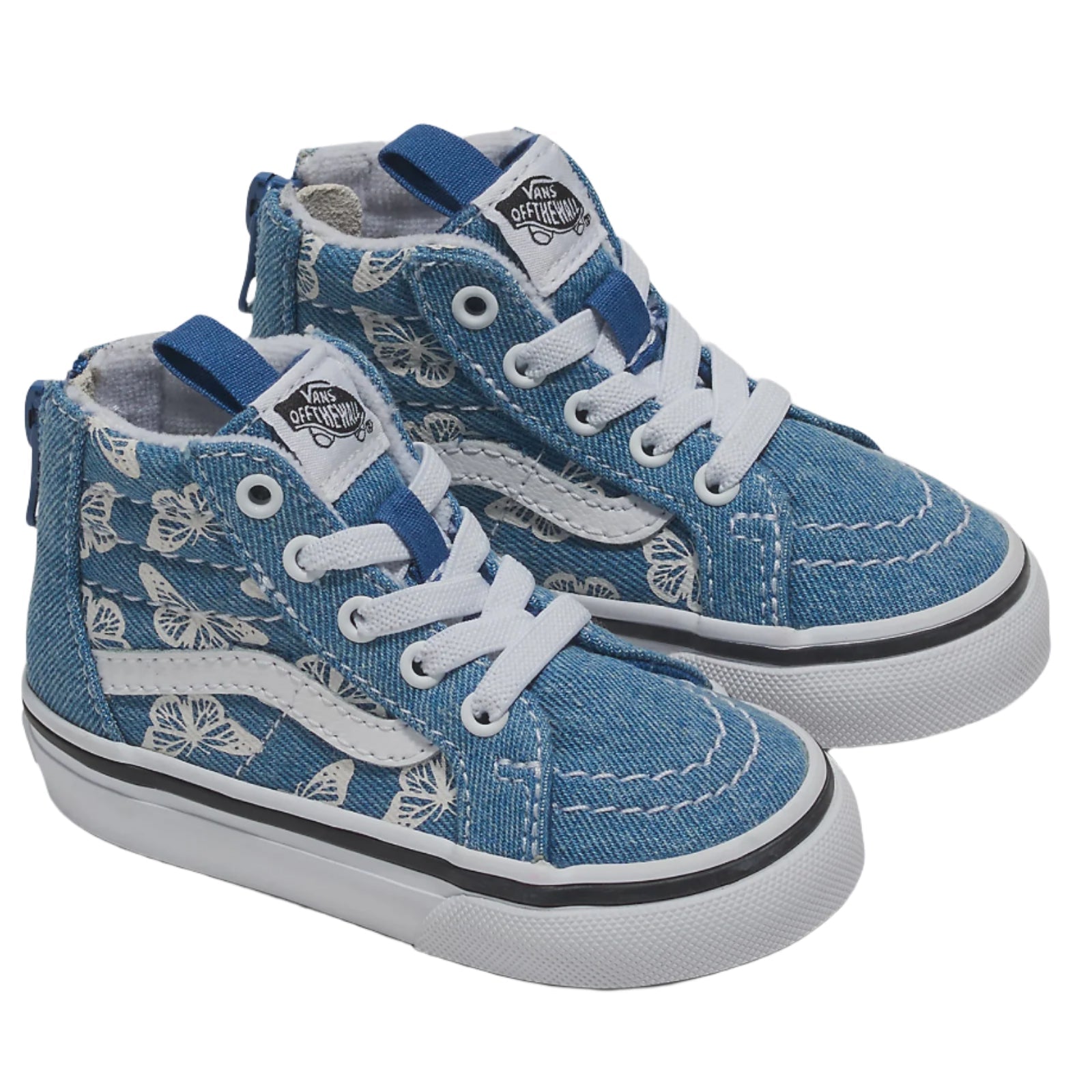 SK8-HI ZIP DENIM NAVY/TRUE White | Vans