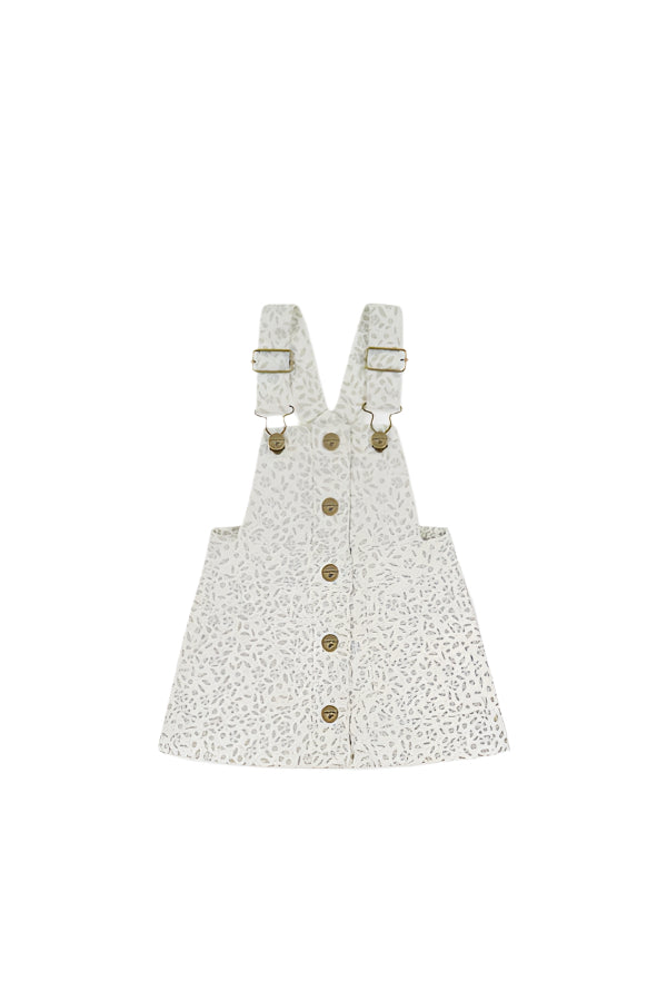 Vintage Overall Dress - Elodie Whisper White | Jamie Kay