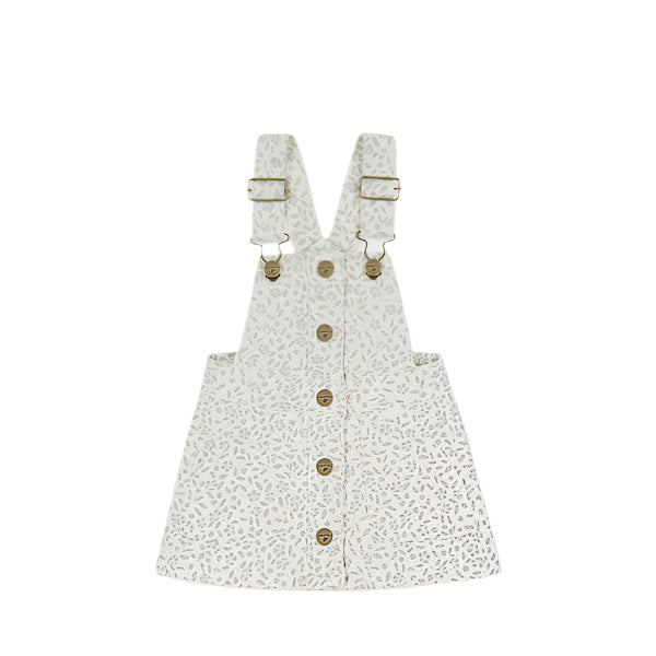 Vintage Overall Dress - Elodie Whisper White | Jamie Kay