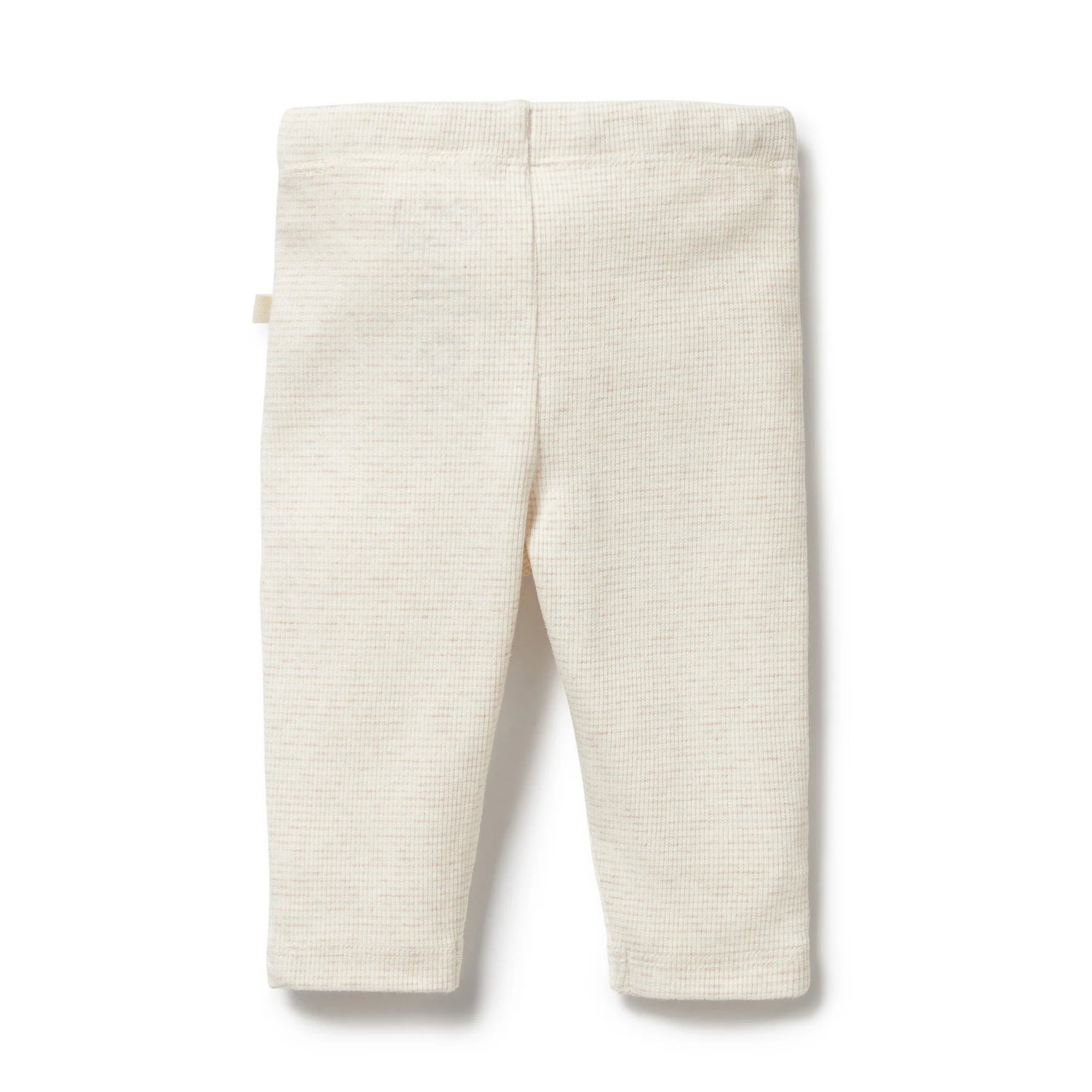 Organic Stripe Rib Legging - Oatmeal | Wilson + Frenchy
