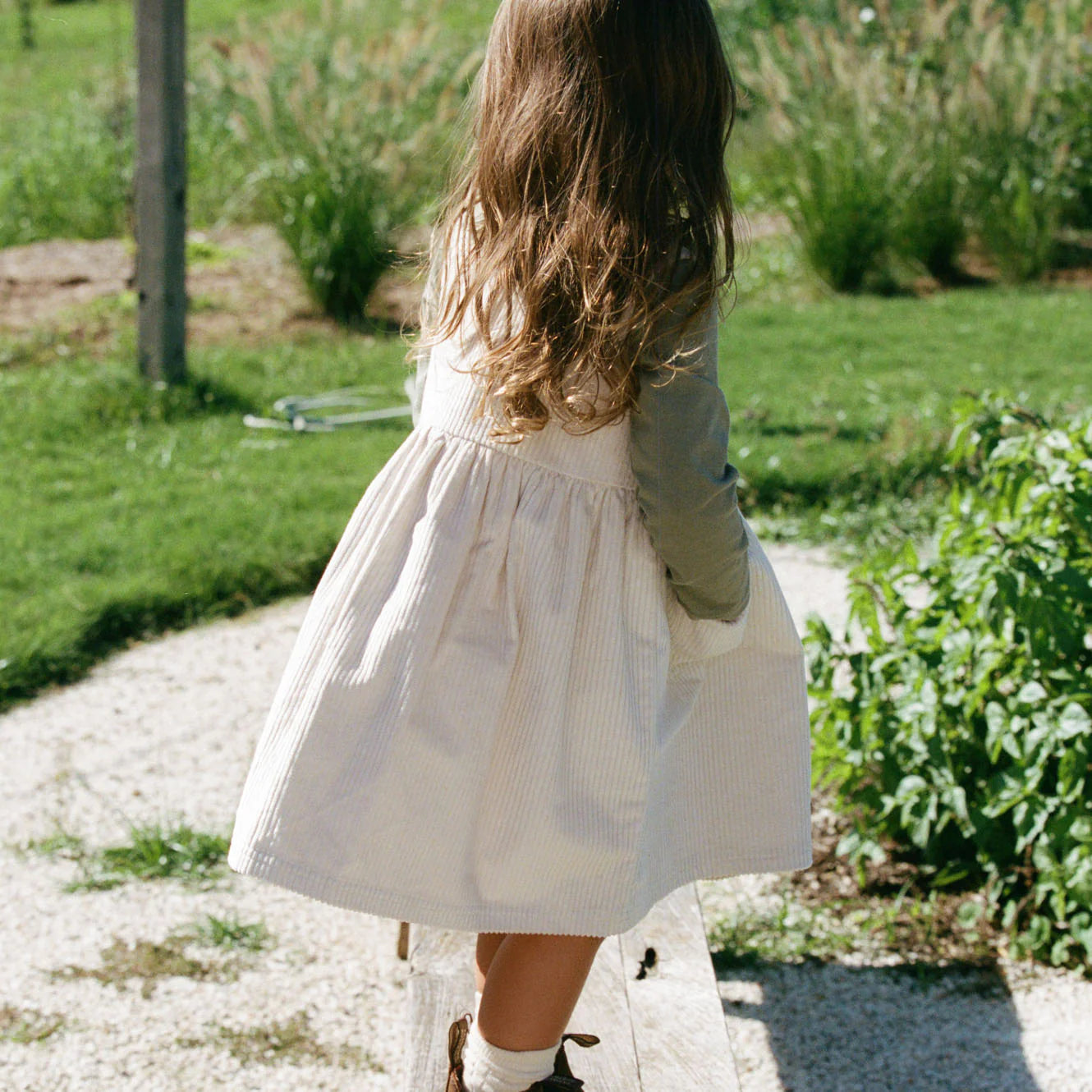 WILLA PINAFORE - Ecru | Nature Baby