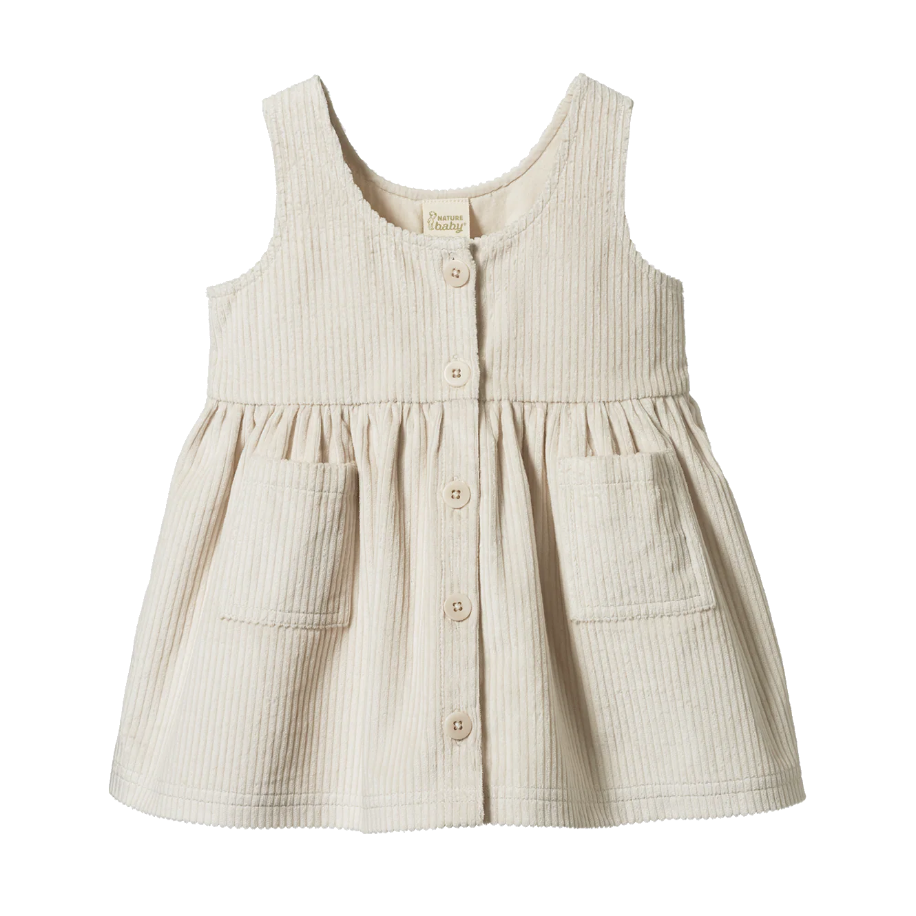 WILLA PINAFORE - Ecru | Nature Baby