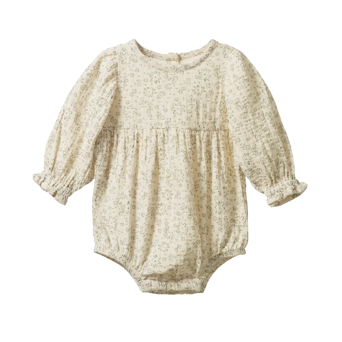 WILLOW BODYSUIT MUSLIN - Bloomsbury Print | Nature Baby