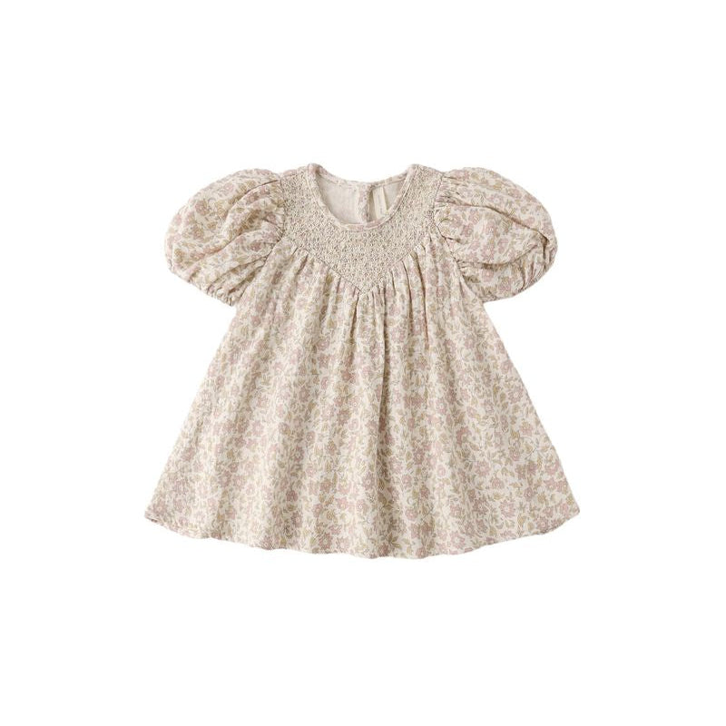 Carina Dress - Dahlia - Natural | Quincy Mae