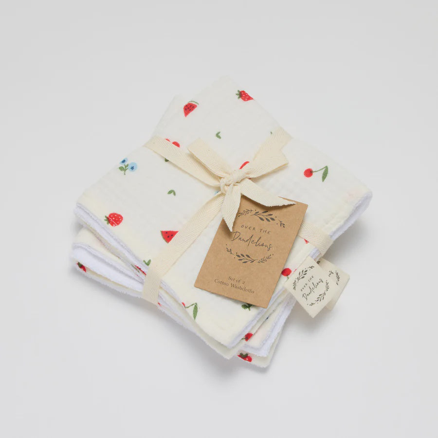 Washcloth - Set of 2 - Sweet Pickings | Over The Dandelions