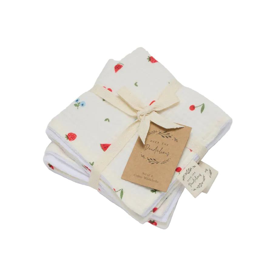 Washcloth - Set of 2 - Sweet Pickings | Over The Dandelions