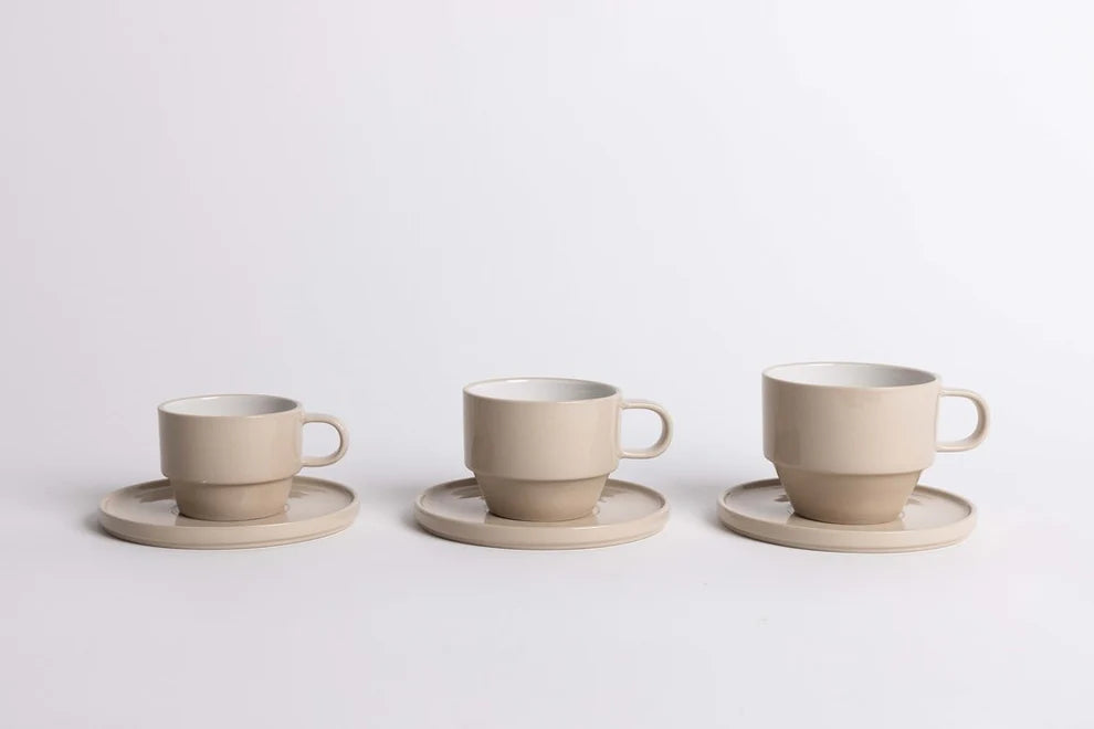 Hudson Mug + Saucer - Medium Cashmere | Ned Collections
