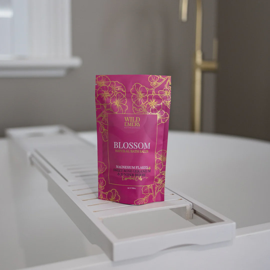 Natural Bath Salts - Blossom - 180g | Wild Emery