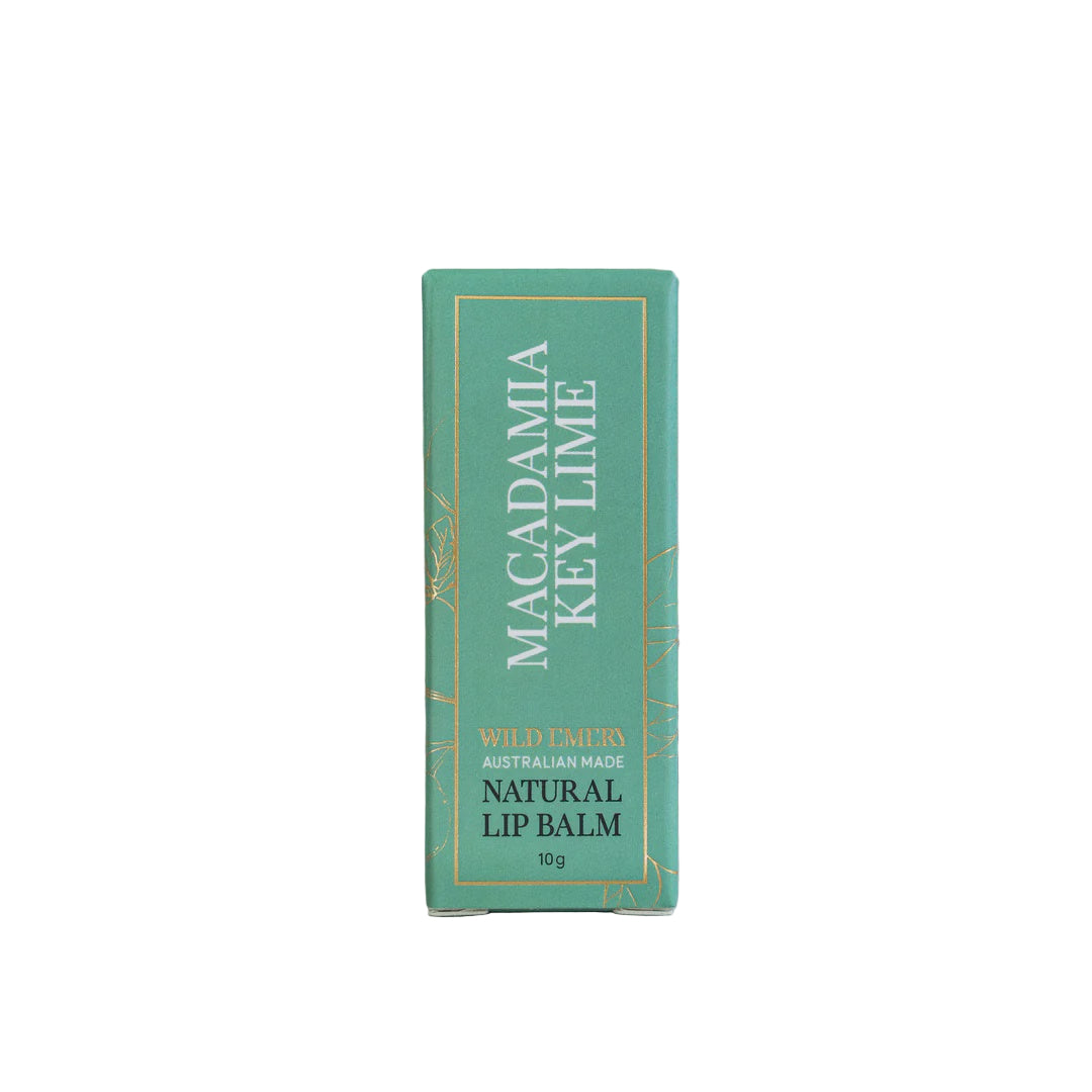 Natural Lip Balm - Macadamia Key Lime | Wild Emery