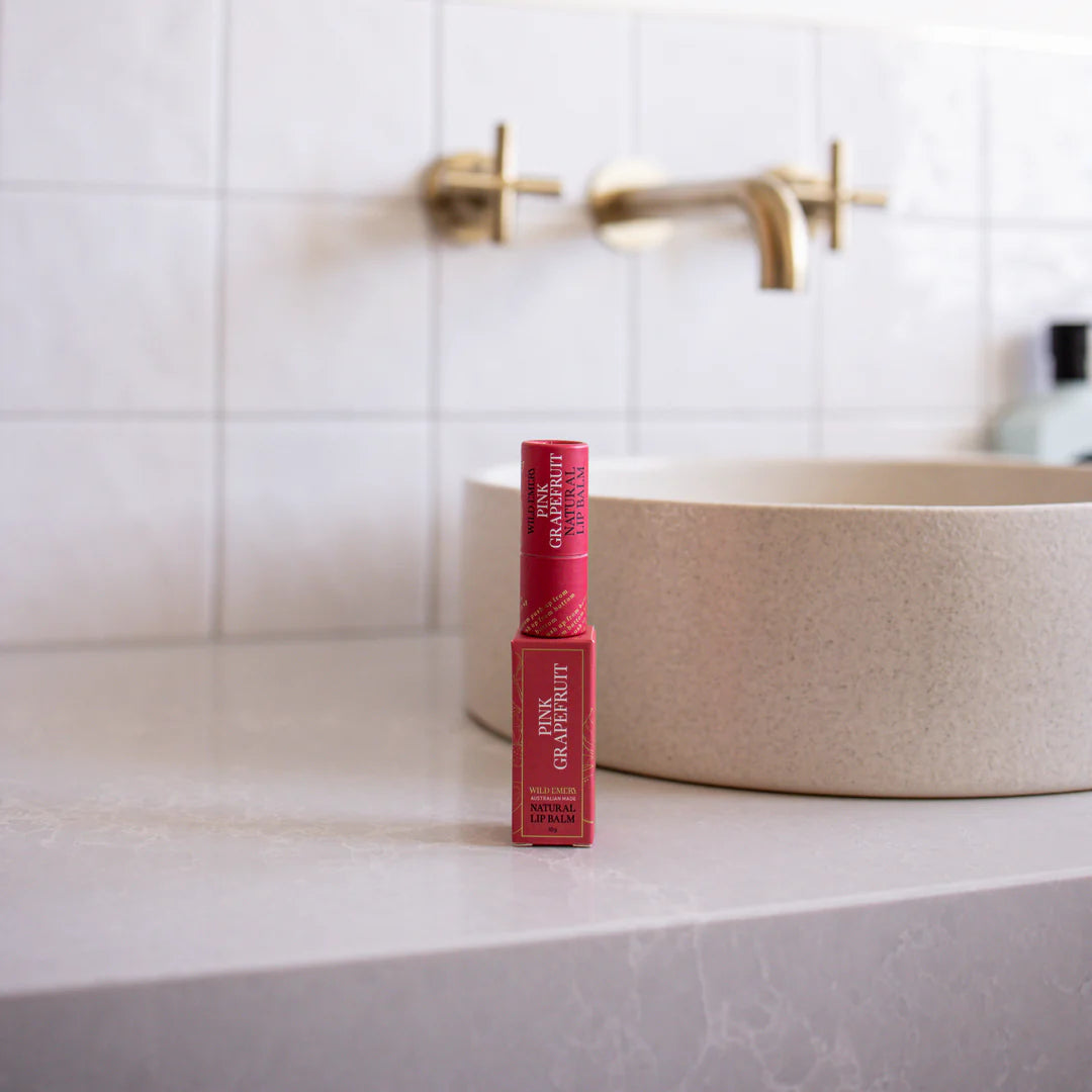 Natural Lip Balm - Pink Grapefruit | Wild Emery