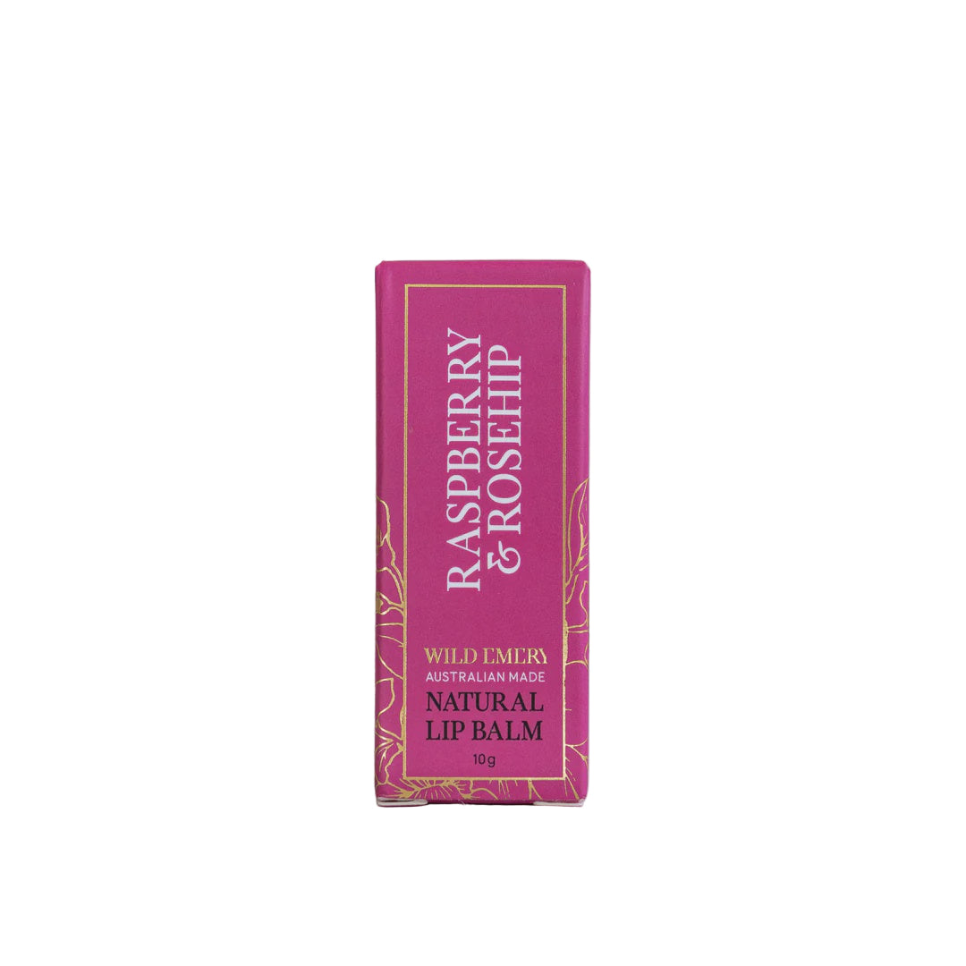 Natural Lip Balm - Raspberry + Rosehip | Wild Emery