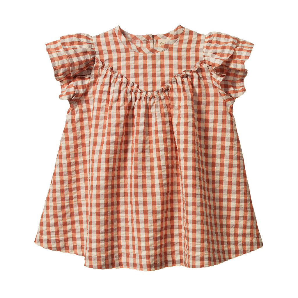 UNA DRESS - Dandelion Gingham | Nature Baby