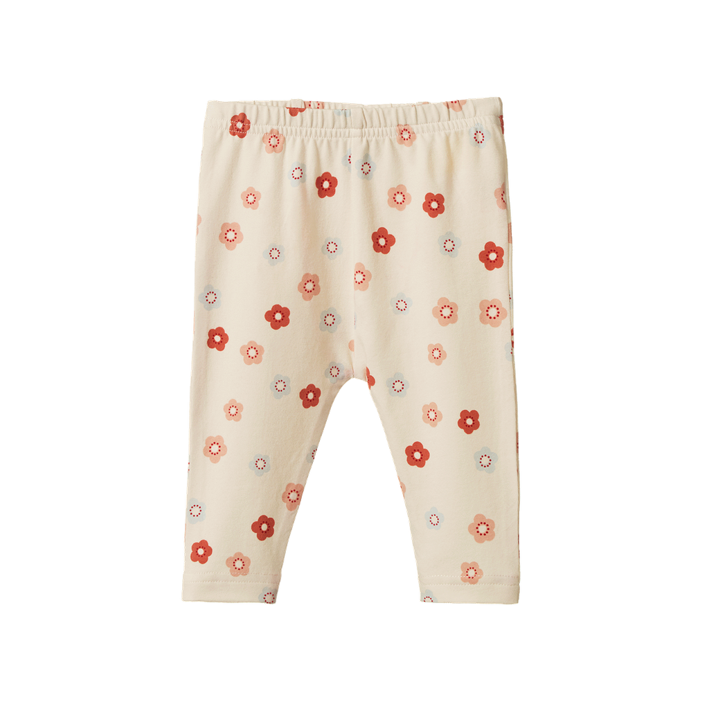 LEGGINGS - Petite Flora Stamp Print | Nature Baby