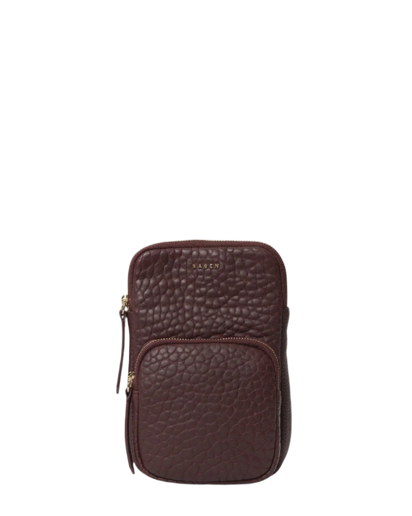 Nikko Phone Sling - Merlot Bubble Pocket  |  Saben