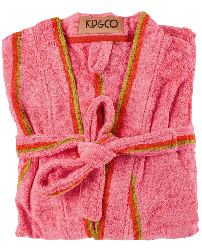Wategos Soiree Stripe Bamboo Terry Bath Robe | Kip & Co