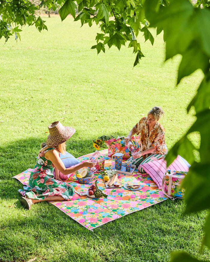 Follow The Sun Yellow Picnic Mat | Kip & Co