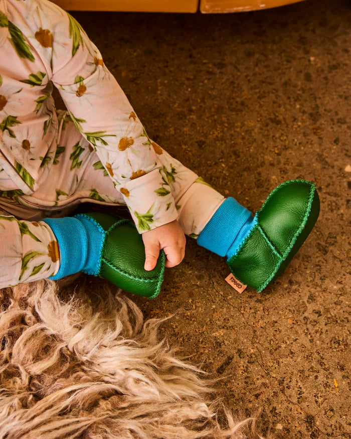 Green Baby Booties | Kip & Co