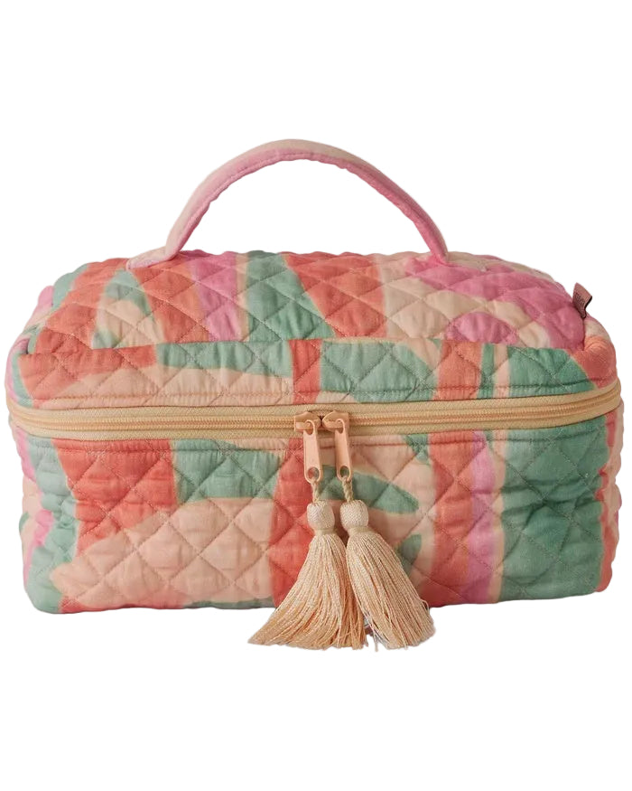 Quilted Cotton Toiletry Case - Sun Soaked | Kip & Co