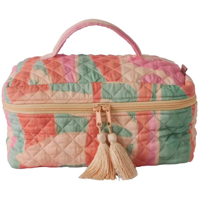 Quilted Cotton Toiletry Case - Sun Soaked | Kip & Co