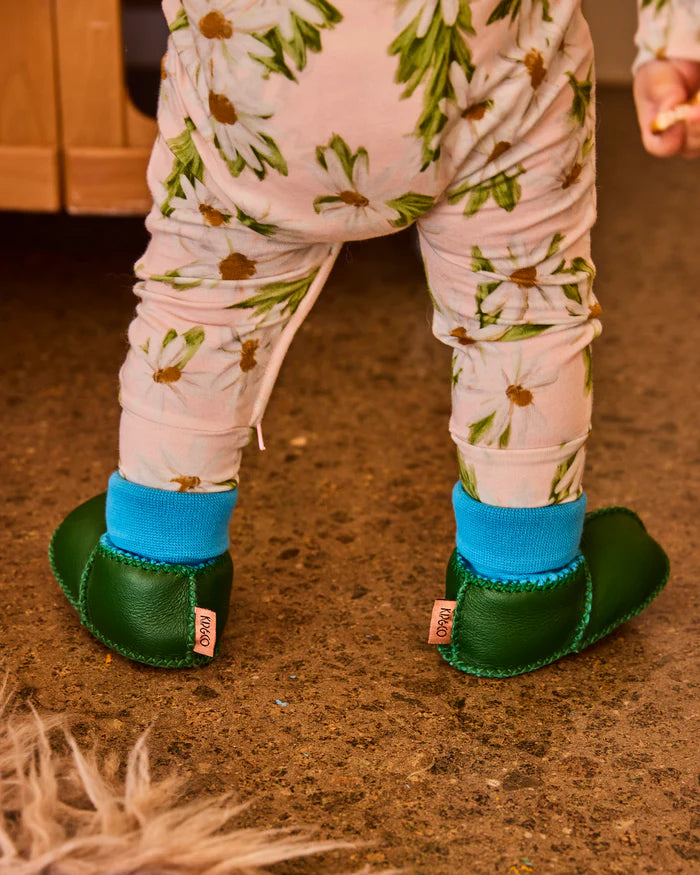 Green Baby Booties | Kip & Co