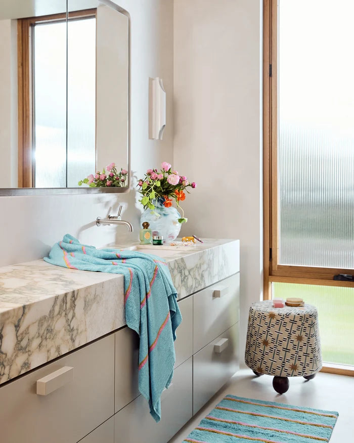 Aegean Stripe Bath Mat | Kip & Co