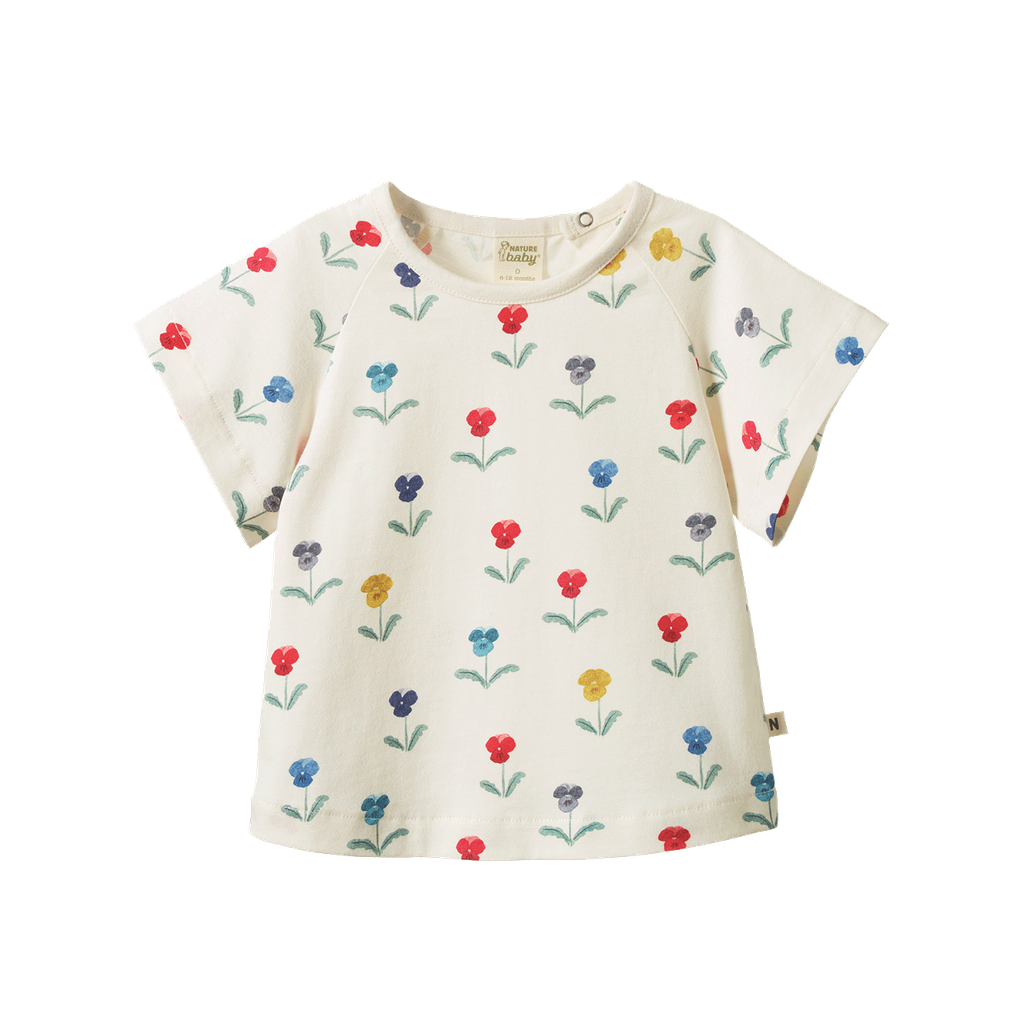 JUNIPER TEE - Delphine Blooms Print | Nature Baby