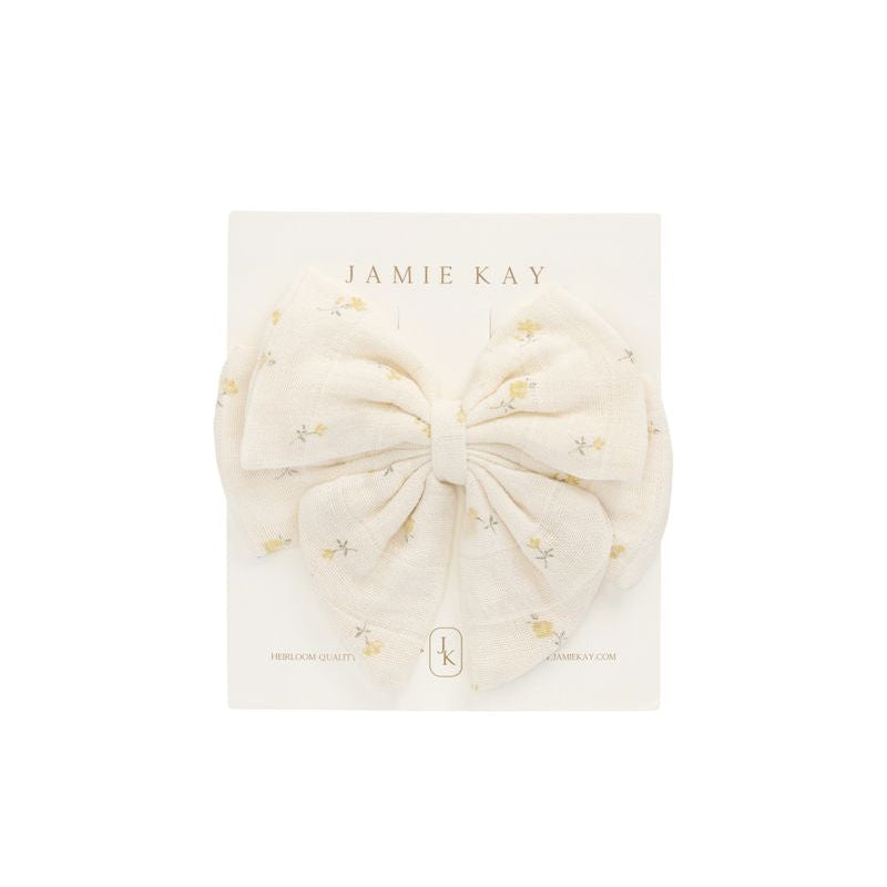 Organic Cotton Muslin Annalise Bow | Vintage Ditsy | Jamie Kay