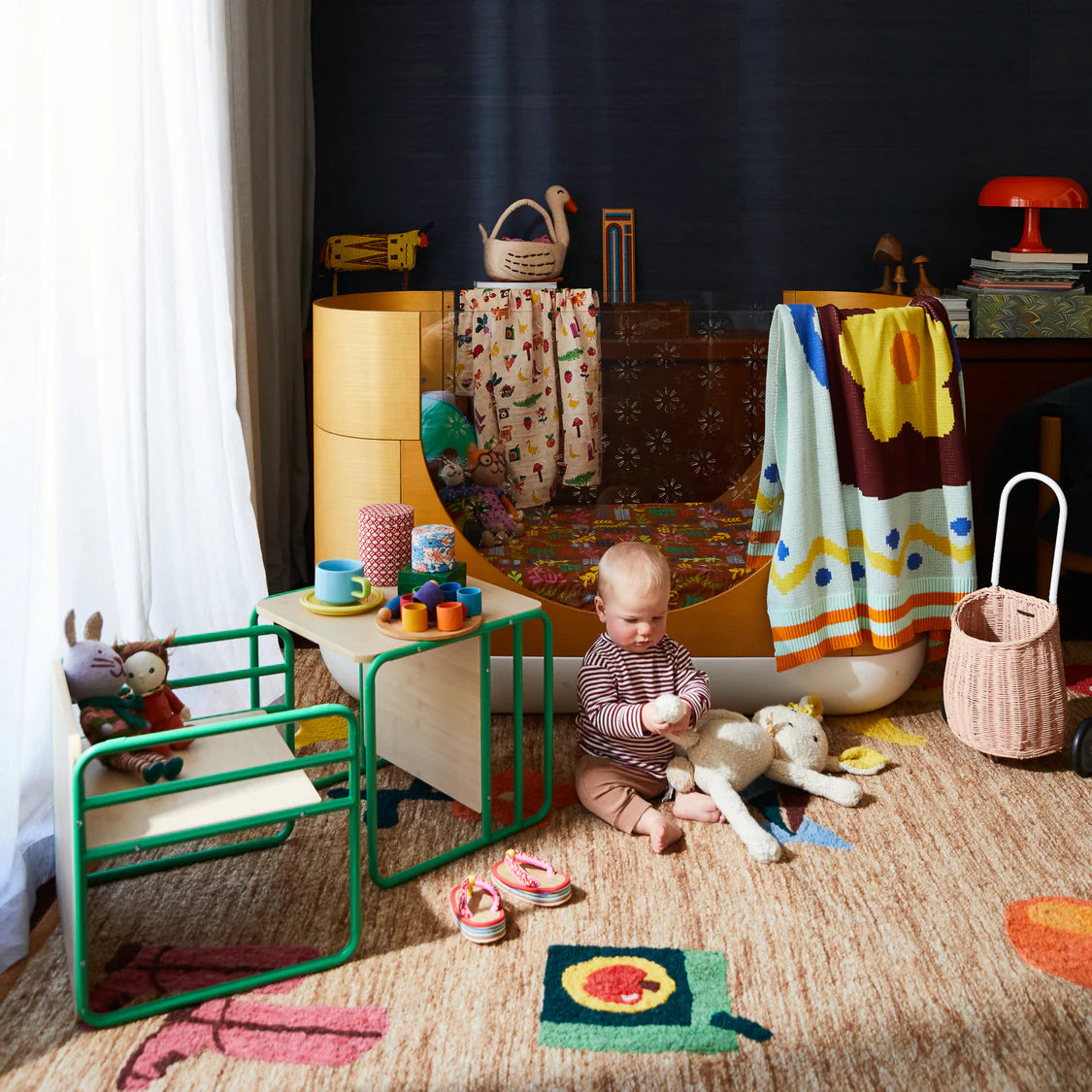Anika Baby Blanket - Cot | Sage x Clare
