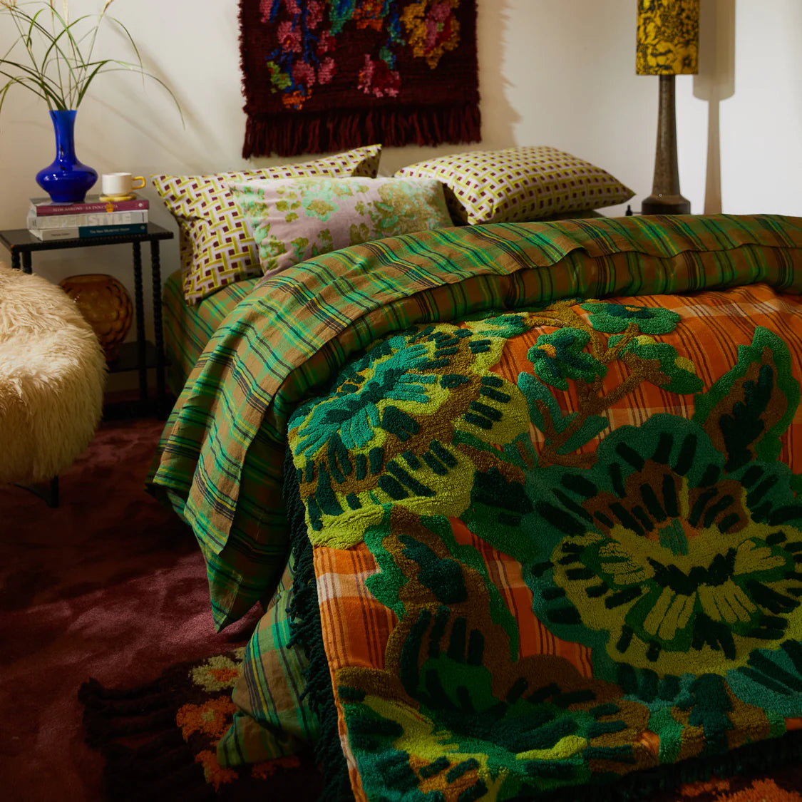Mila Tufted Blanket | Sage x Clare