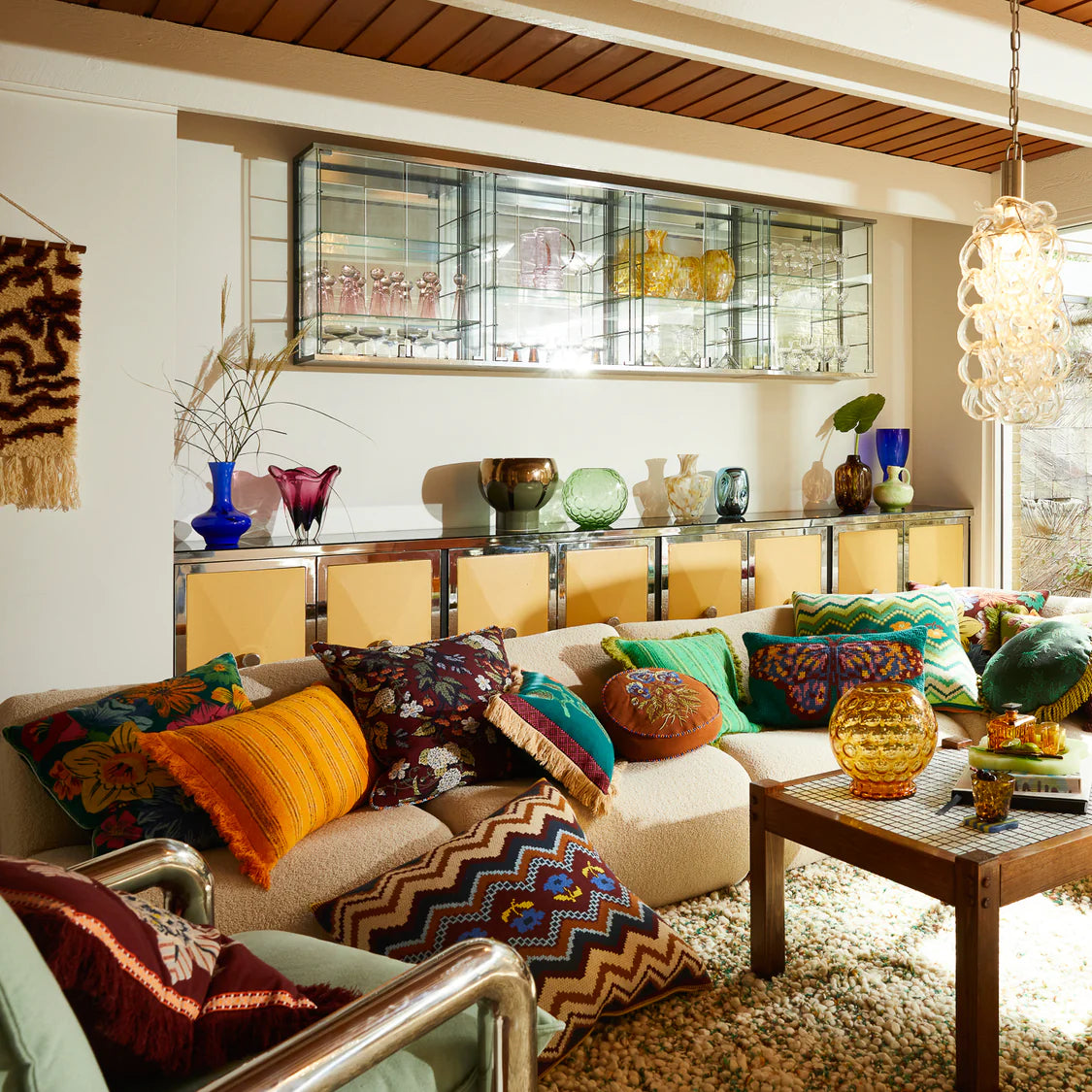 Nicolette Woven Cushion - Marigold | Sage x Clare
