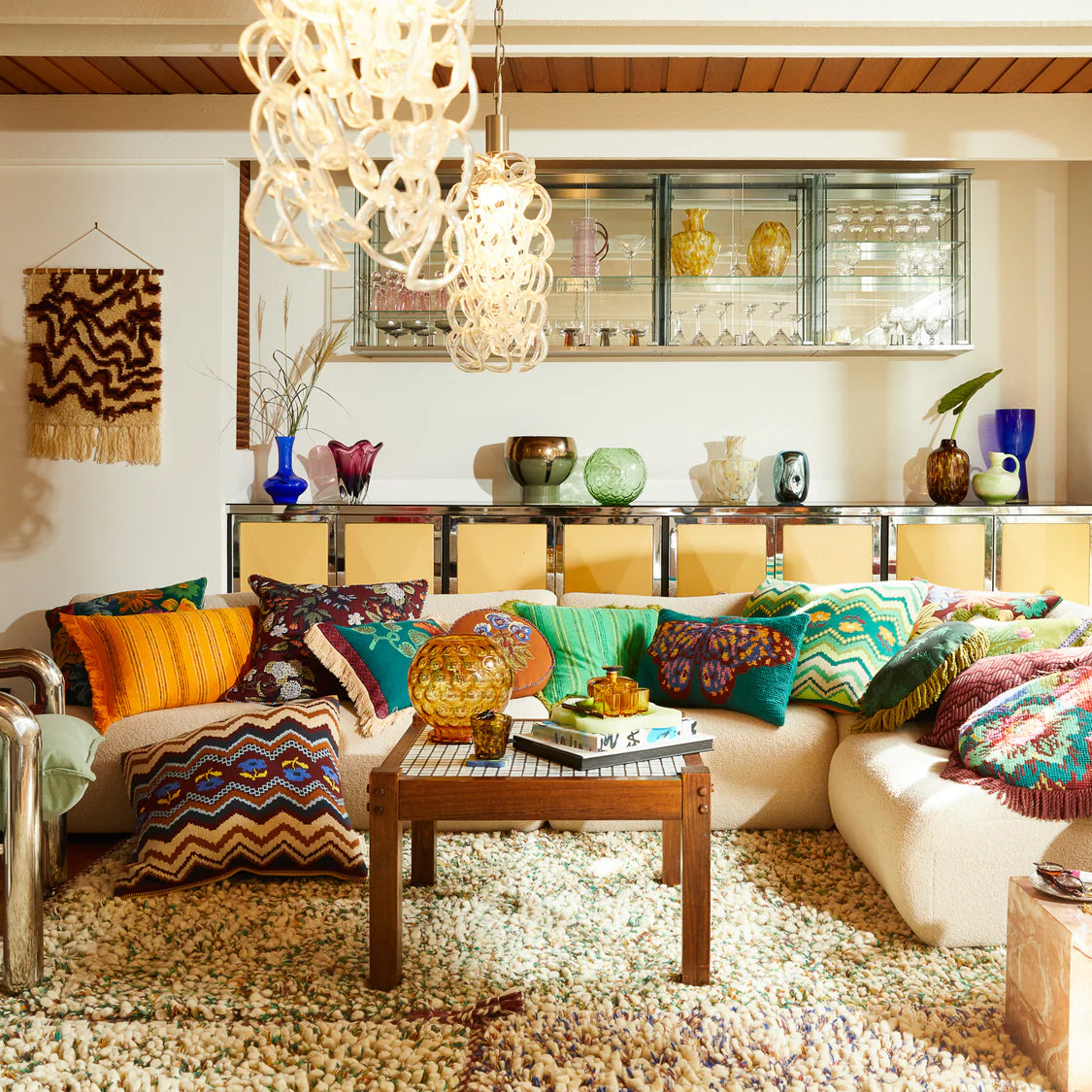 Nicolette Woven Cushion - Marigold | Sage x Clare